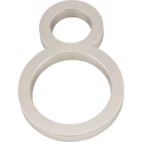 Atlas Homewares AVN8-L-BRN brushed nickel house numbers