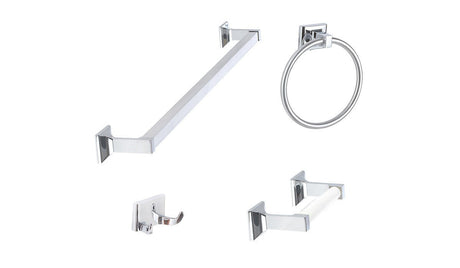 Sure-Loc Hardware BA-SET-PH2 26 bathroom hardware set in polished chrome, additional view