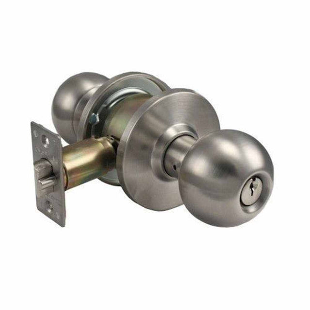 Cal-Royal BA00-10 satin bronze keyed entry door knob