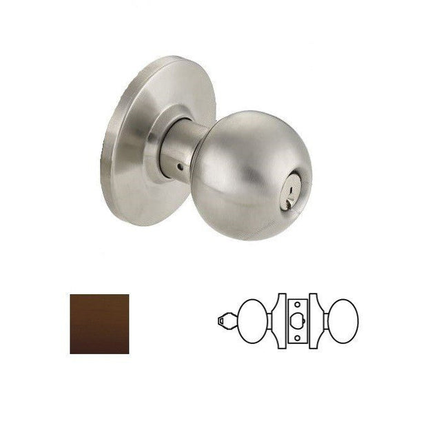 Cal-Royal BA05-10B-2-3/8 storeroom door knob in oil-rubbed bronze, additional view