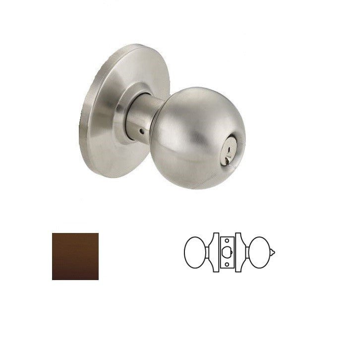 Cal-Royal BA20-10B-ULSL5238 oil rubbed dark bronze privacy door knob