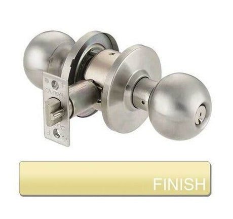 Cal-Royal BA20-32D privacy door knob in stainless steel, additional view