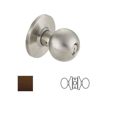 Cal-Royal BA30-10B-2-3/8 oil rubbed dark bronze passage door knob