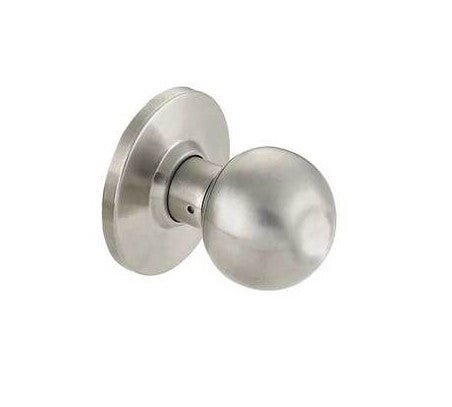 Cal-Royal BA50-32D keyed exit lock door knob in stainless steel, additional view