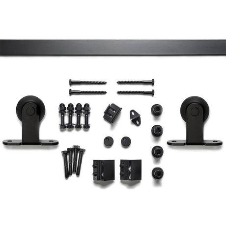Sure-Loc BARN-2KIT72 FBL flat black barn door track system