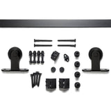 Sure-Loc BARN-2KIT96 FBL flat black barn door track system