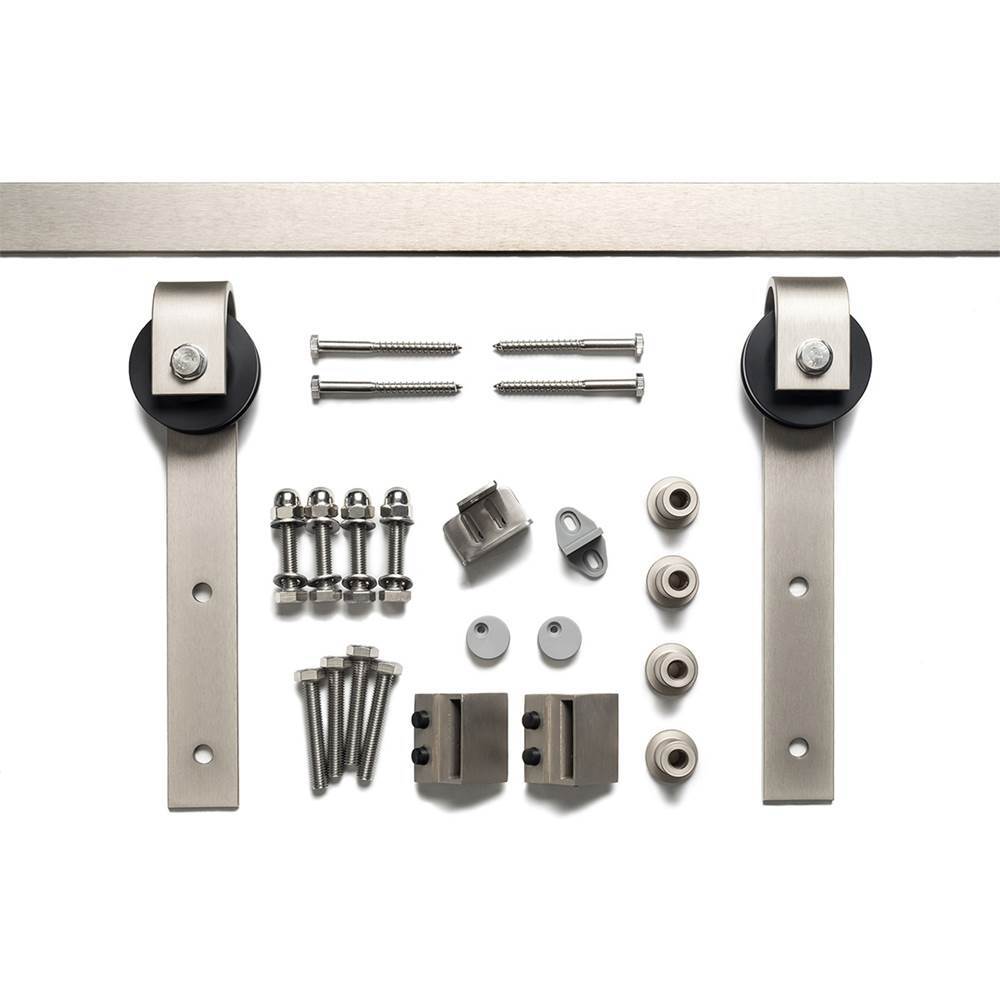 Sure-Loc BARN-KIT72 15 satin nickel barn door track system