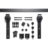 Sure-Loc BARN-KIT72 FBL flat black barn door track system