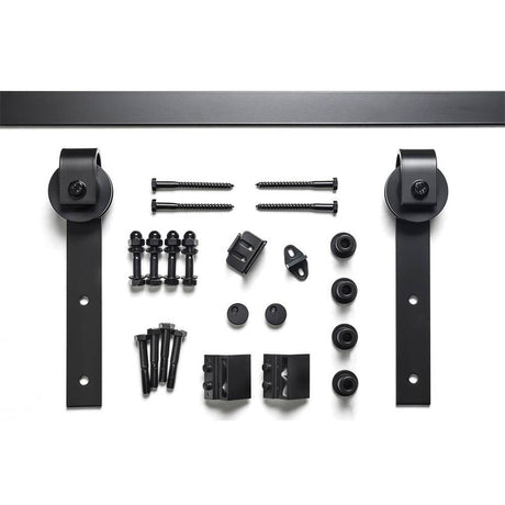 Sure-Loc BARN-KIT72 FBL flat black barn door track system