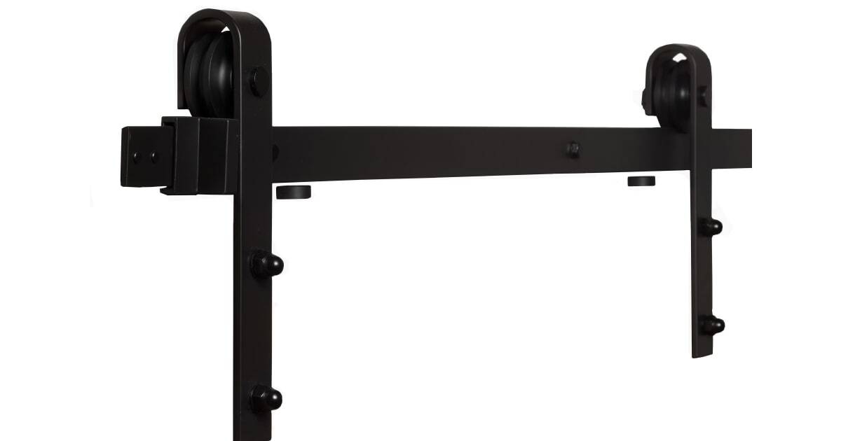 Sure-Loc BARN-KIT96 FBL flat black barn door track system
