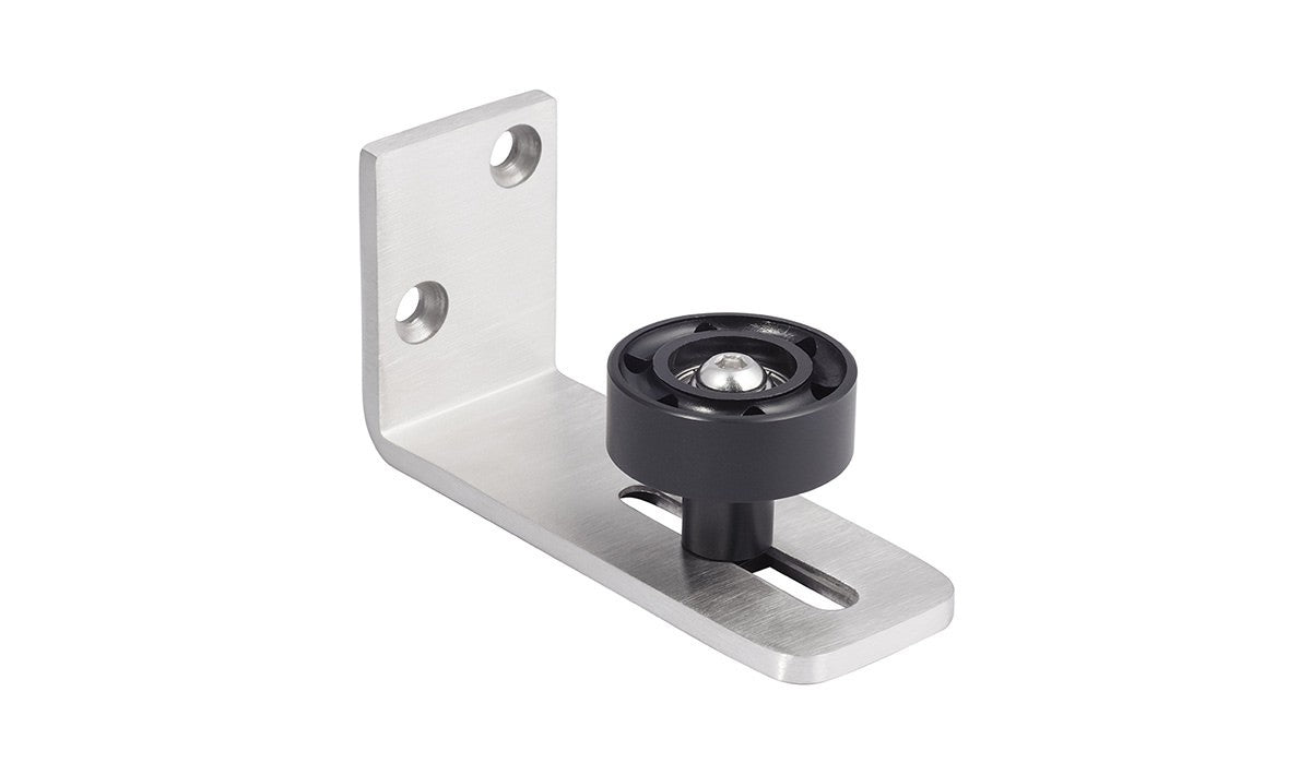 Sure-Loc BARN-RGD 15 satin nickel barn track roller guide/wall mounted