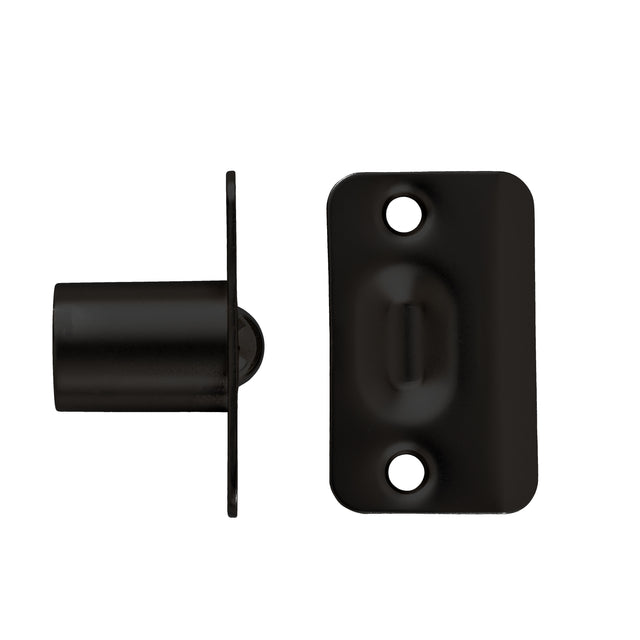 GEO GBH-BCRC Adjustable Ball Catch with Radius Corner Faceplate and Strike - Matte Black