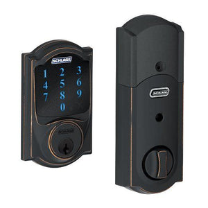 Schlage BE469NX-CAM Camelot Touchscreen Deadbolt with Alarm