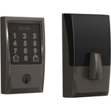 Schlage BE489WBCCEN530 black stainless touchscreen deadbolt