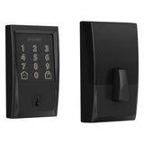 Schlage BE489WBCCEN622 matte black touchscreen deadbolt