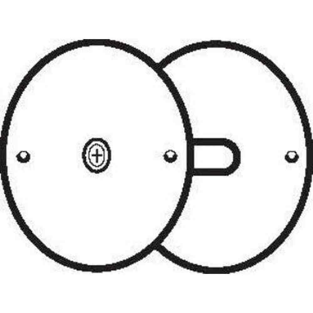 Don-Jo BF135BP brass plated hole filler plate