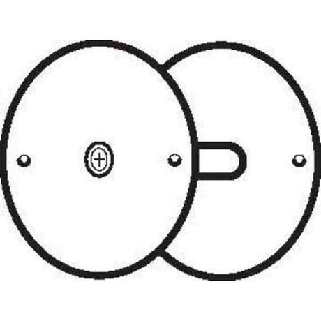 Don-Jo BF135CP chrome plated hole filler plate
