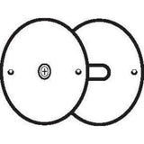 Don-Jo BF178SL silver coated hole filler plate