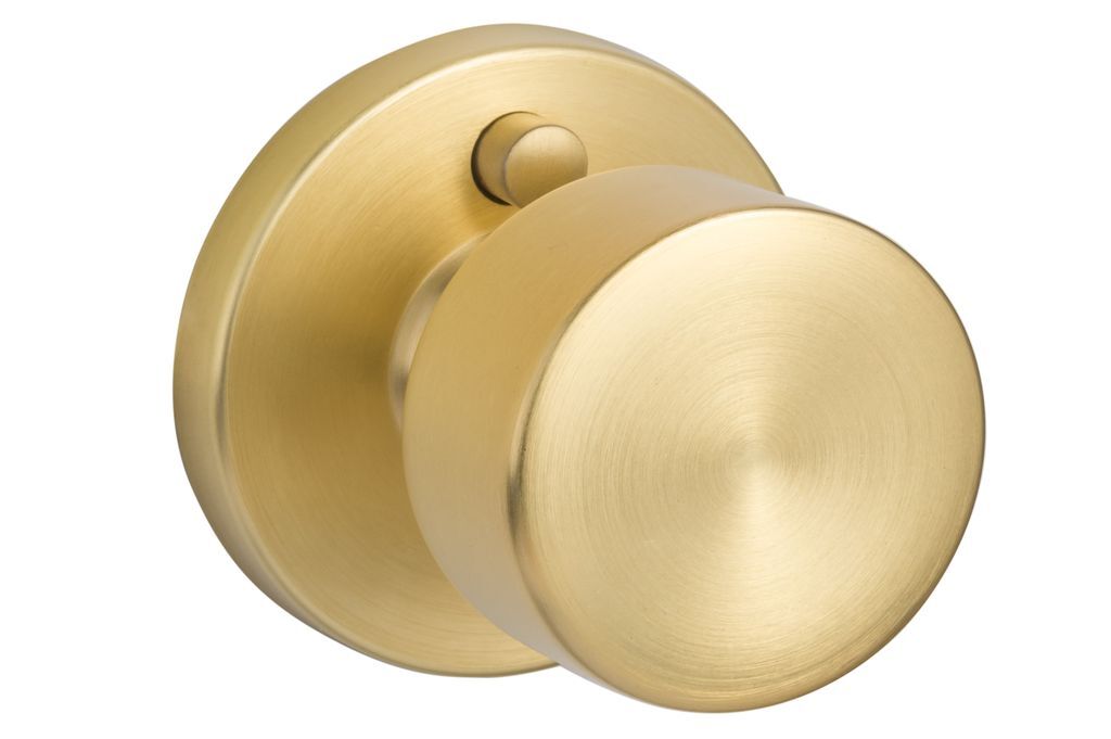 Sure-Loc Modern BG102 SB satin brass privacy door knob