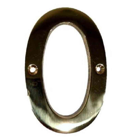 Don-Jo BN40605 #0 bright brass address number