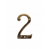 Don-Jo BN42605 #2 bright brass address number