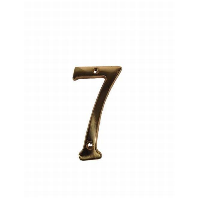 Don-Jo BN47605 #7 bright brass address number
