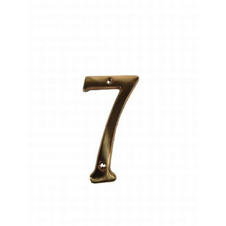 Don-Jo BN47605 #7 bright brass address number