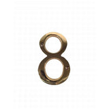 Don-Jo BN48605 #8 bright brass address number