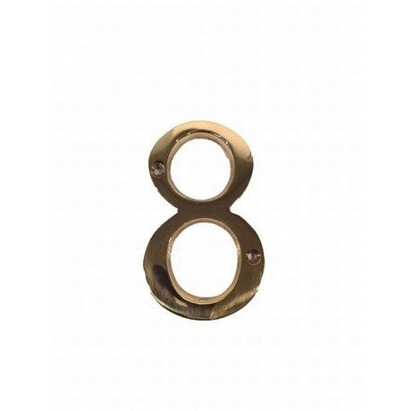 Don-Jo BN48605 #8 bright brass address number