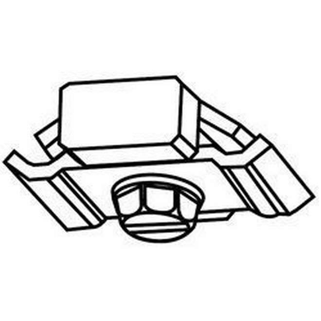 Stanley BP25077 zinc plated bypass center stop