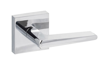 Sure-Loc Hardware BS102-SQ 26 Basel privacy privacy door lever in polished chrome, additional view