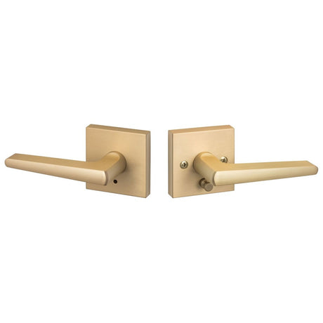 Sure-Loc BS102-SQ SB satin brass privacy door lever