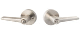 Sure-Loc Hardware BS107-RD 15 keyed entry keyed entry door lever in satin nickel, additional view
