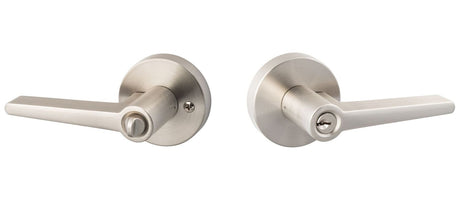 Sure-Loc Hardware BS107-RD 15 keyed entry keyed entry door lever in satin nickel, additional view