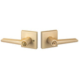 Sure-Loc BS107-SQ SB satin brass keyed entry door lever
