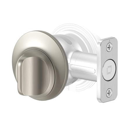 Level C-L11U electronic single cylinder deadbolt in polished brass, additional view