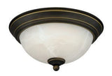 Vaxcel C0075 C0074 11" LED Steel Flush Mount Vintage Bronze