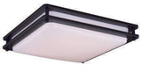Vaxcel C0151 C0150 16" Horizon Plastic LED Flush Mount Oil Burnished Bronze