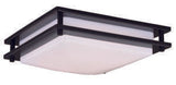 Vaxcel C0153 C0152 12" Horizon Plastic LED Flush Mount Oil Burnished Bronze