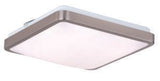Vaxcel C0155 11" Aries Plastic Square LED Flush Mount Satin Nickel
