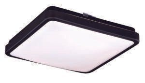 Vaxcel C0157 C0155 11" Aries Plastic Square LED Flush Mount Oil Burnished Bronze