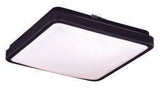 Vaxcel C0157 C0155 11" Aries Plastic Square LED Flush Mount Oil Burnished Bronze