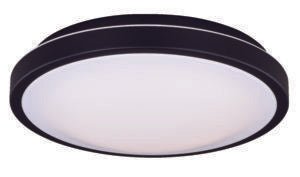 Vaxcel C0158 C0156 12" Aries Plastic Round LED Flush Mount Oil Burnished Bronze