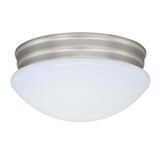 Vaxcel C0188 Pro C0187 10" Elgin Plastic LED Flush Mount Brushed Nickel
