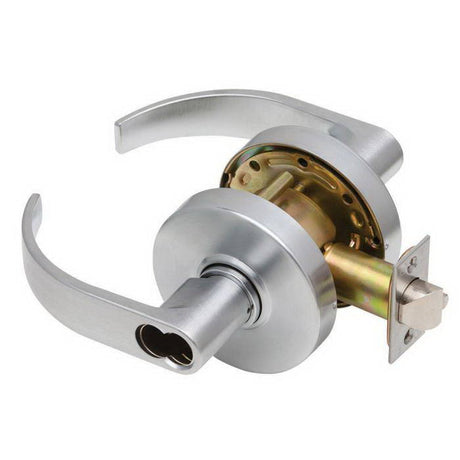 Dexter Commercial C1000CLRMC626SFIC satin chrome clutching classroom keyed entry door lever