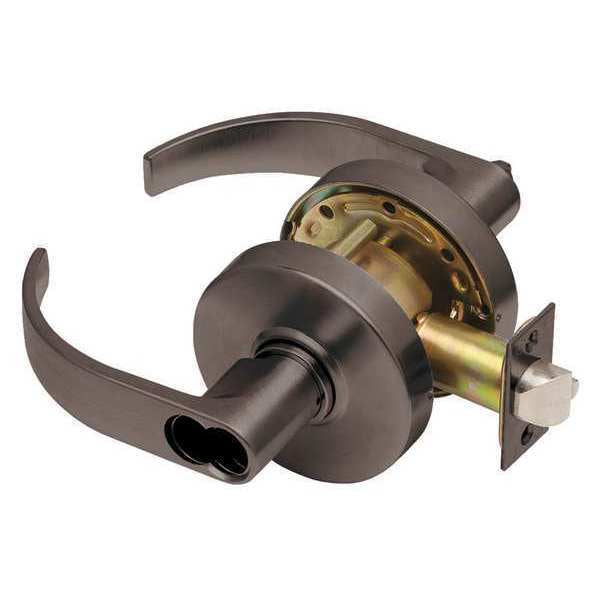 Dexter Commercial C1000ENTRC613SFIC Entry clutching keyed entry keyed entry door lever in polished brass, additional view