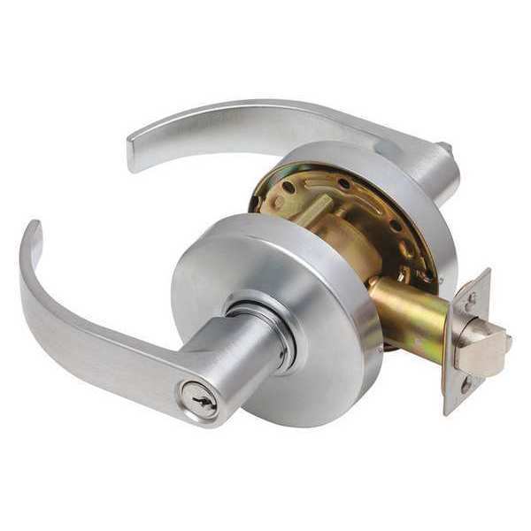 Dexter Commercial C1000STRMC626KDC satin chrome clutching storeroom door lever