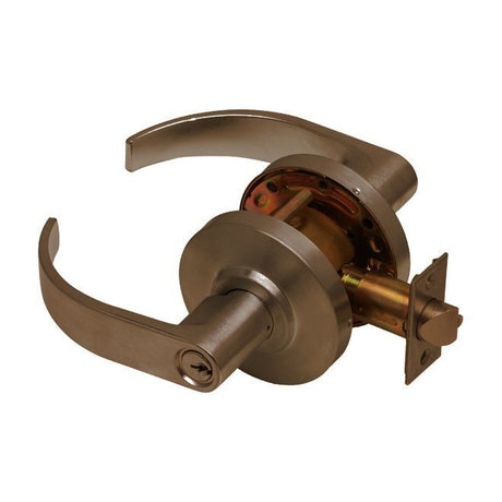 Dexter Commercial C2000CLENTRC613KDC Entry clutching keyed entry keyed entry door lever in polished brass, additional view