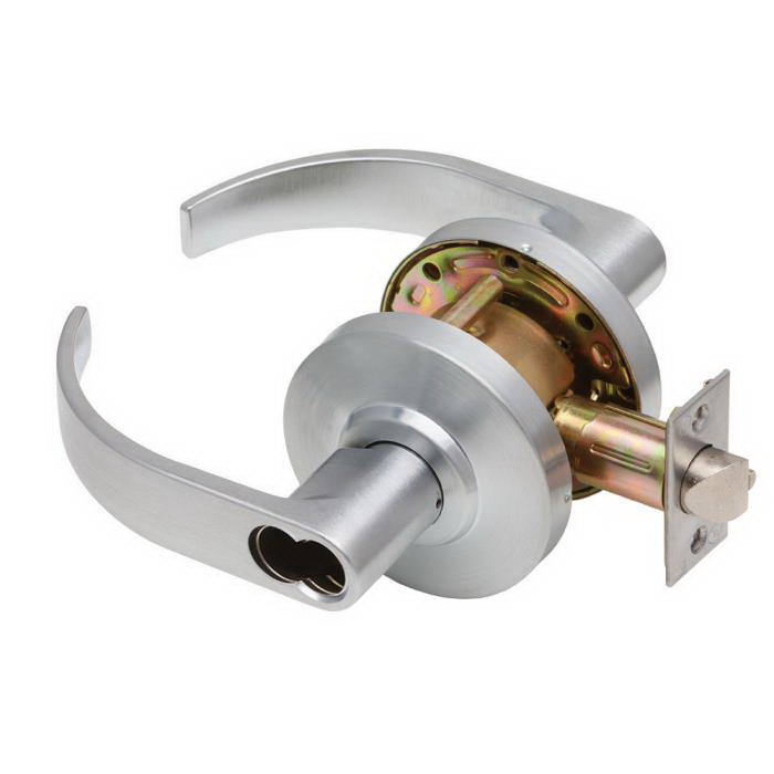 Dexter Commercial C2000CLRMC626SFIC satin chrome clutching classroom door lever