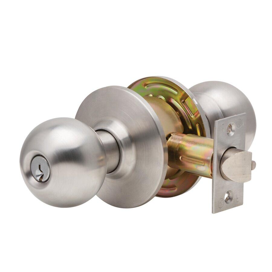 Dexter Commercial C2000ENTRB630KDC satin stainless steel clutching keyed entry door lever